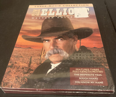 SAM ELLIOT COLLECTION 3 FILMS Desperate Trail ROUGH RIDERS DVD Set SEALED NEW
