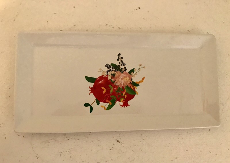 Grove Collaborative 10x5 Sink-Side Pomegranate Stoneware Tray