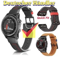 Premium leather strap for Garmin Fenix 5/5X/6/6X/7/7X forerunner approach strap
