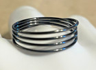 Vintage statement ring 7 black tone wire wrap metal modernist style ring women’s — photo 1