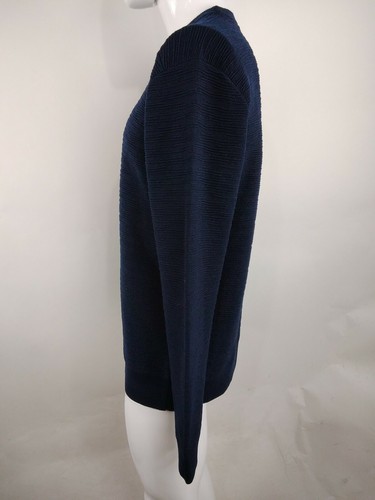 SmartWool Men Brookline Crew Sweater Deep Navy Heather Medium 16471-108 - Picture 3 of 9