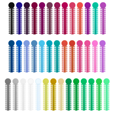 1040 PCS Ortodónticos De La Ligaduras Elásticas Ortodoncia Color - Foto 3