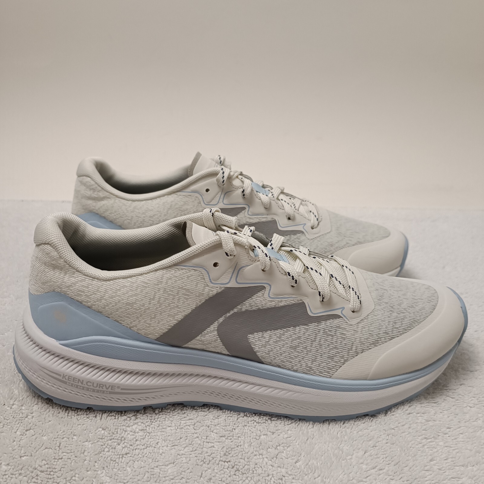 Scarpe da passeggio Keen WK500 donna taglia 9 5 grigio acciaio sneakers suola curva bianco
