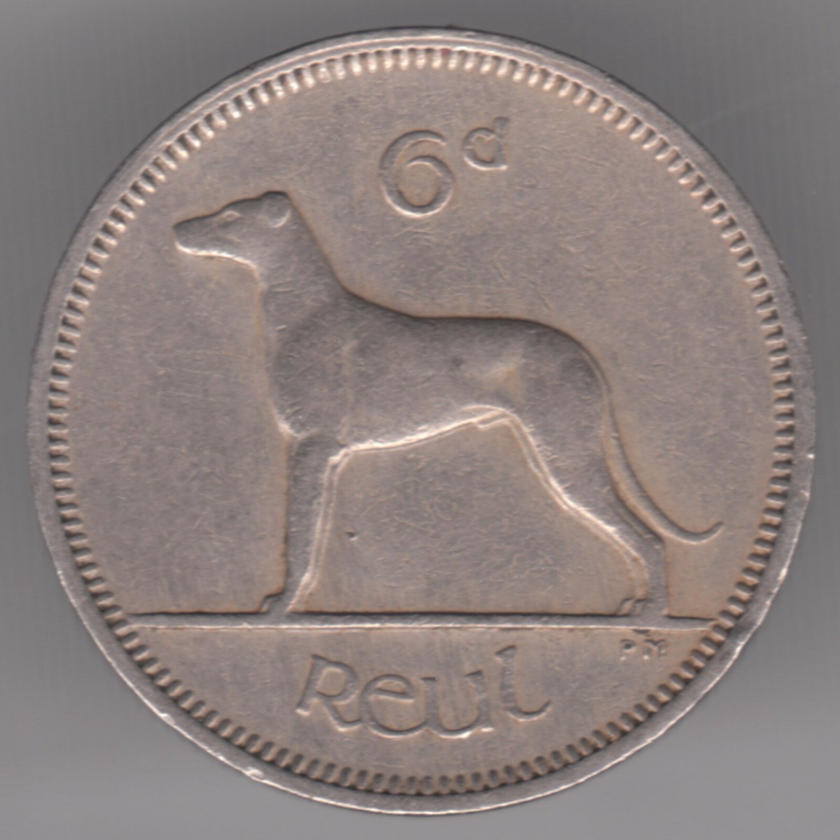 Ireland 6d Sixpence 1963 Copper-nickel Coin - Irish Wolfhound