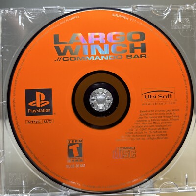 Largo Winch Command Sar PS1 Playstation 1 - Disc Only Cleaned Tested & Working