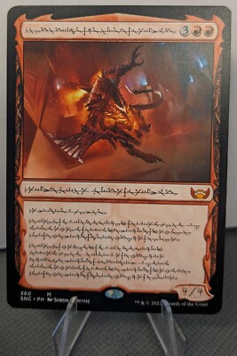 Urabrask, Heretic Praetor, Phyrexian Text, Magic MTG NM Streets Of New Capenna