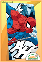 Badetuch Spiderman Duschtuch Strandtuch Badestola Velourstuch Gr: 70X140Cm Neu
