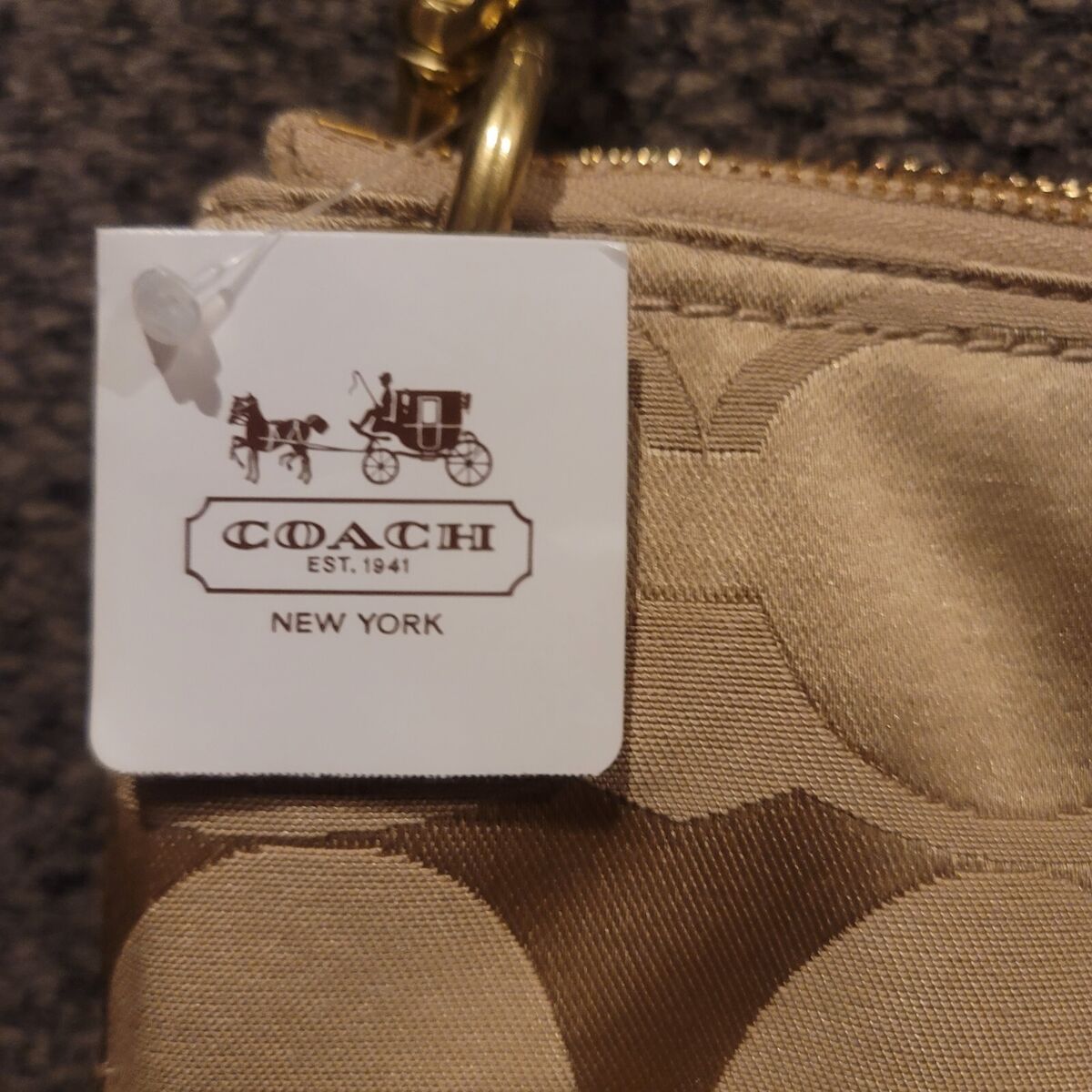 Coach Silver Poppy Signature Sateen Shoulder Bag A1269-18980 Coach Silver Poppy Signature Sateen Shoulder Bag A1269-18980