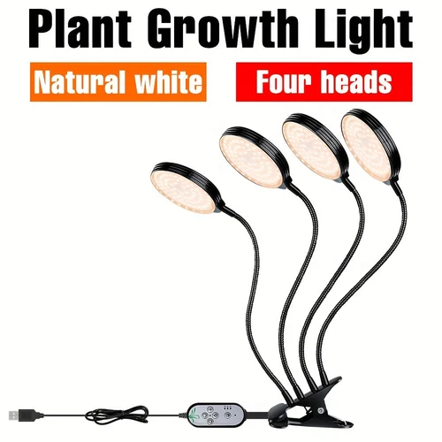 LED Wachstumlampe Pflanzenlampe Vollspektrum Pflanzenlicht Grow Light Timer USB - Bild 18 von 18