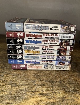 Wildgun Series Books 1-8 by Jack Hanson Mass Market Westerns Jove