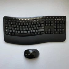 Microsoft - Comfort Desktop 5050 Ergonomic Wireless Keyboard and Mouse - NO USB