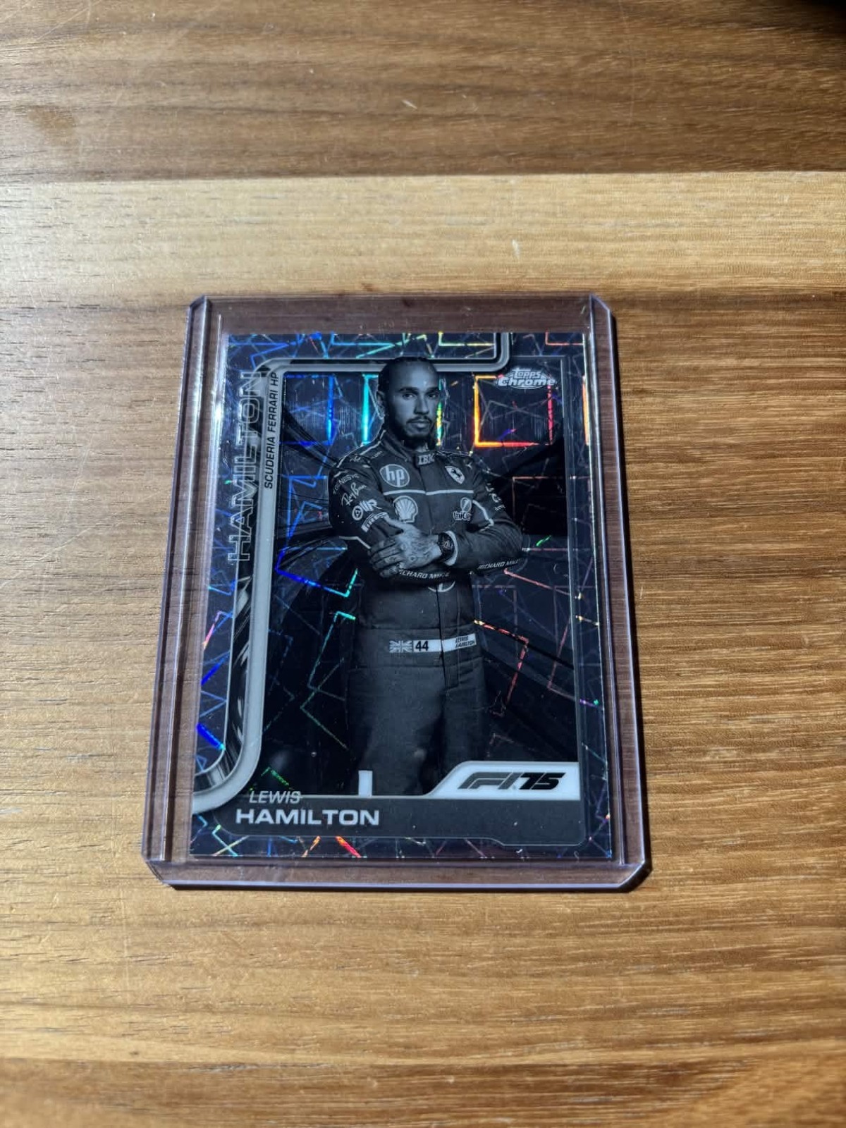 2025 Topps Chrome Formula 1 Black & White Laser #4 Lewis Hamilton FERRARI