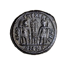 NONE ONLINE FOR SMKΓ Constantine I Max 307AD Follis Gloria Soldiers