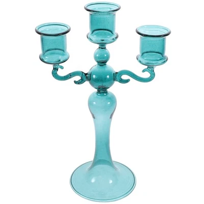 Romantische Glasis -Säule Kerzensezer Kerzenhalter -Säule Candlestick Halter - Bild 1 von 4