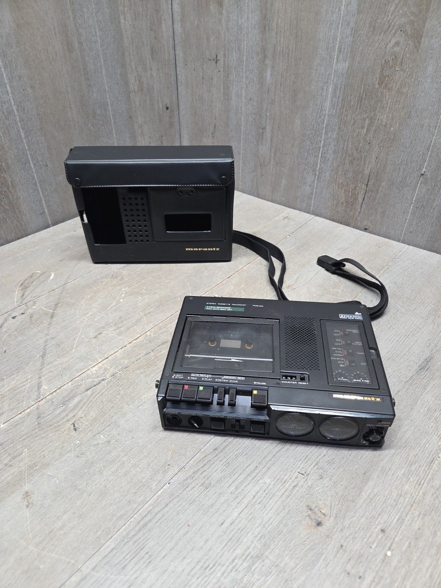 marantzPMD430カセットデッキ Marantz PMD-430 Portable Cassette Recorder + Case - SELLING AS IS