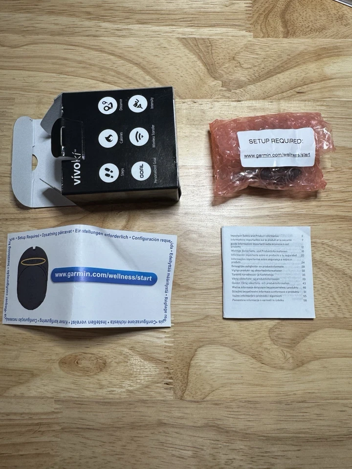 Garmin Vivoki Podómetro Rastreador de Actividad Inalámbrico - Contador de Pasos - Nuevo Nunca Usado Foto 2 de 4