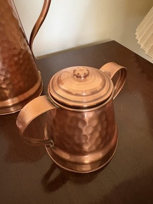 Vintage Gregorian Copper Hand Hammered Tea Set 20th Century | eBay