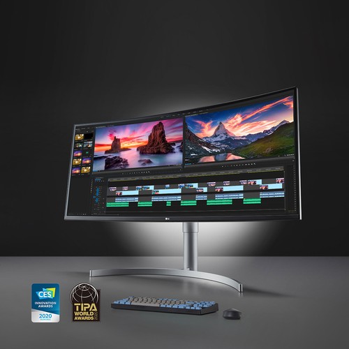 LG 38WN95C-W 38 UltraWide QHD+ IPS Curved Monitor, - Picture 12 of 12