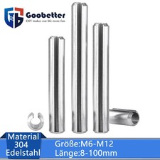 M6 M8 M10 M12 Schlitz Spannstifte Spannhülsen Hohlsplinte V2A Edelstahl 304 A2