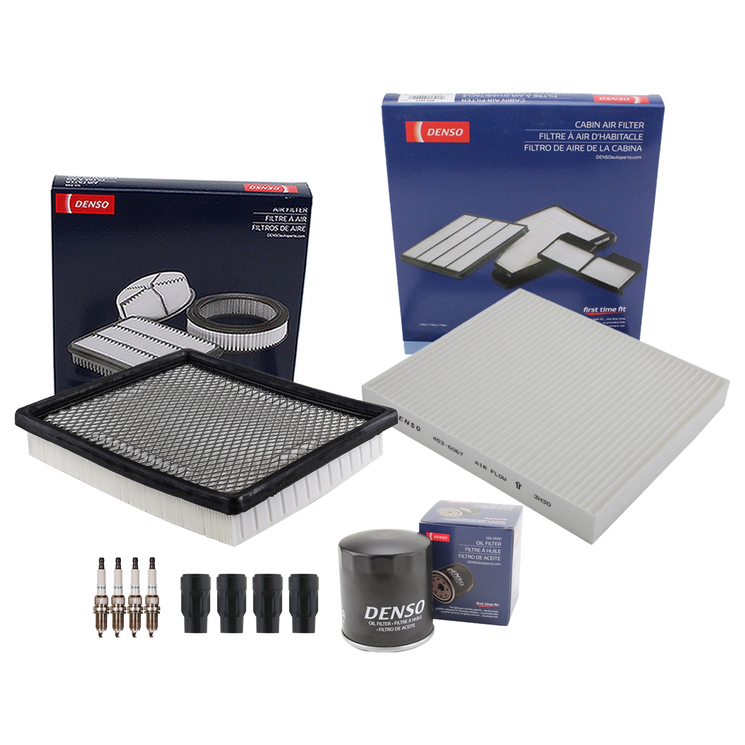 Denso Tune Up Kit 4 Spark Plugs  Boots Kit for Dodge Avenger 2.4L L4 EDG 08-14