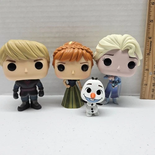 Funko Pop! DISNEY FROZEN LOT 4 Figures - Olaf Elsa #716 Anna #119 Kristoff #83