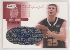 2002 Sage Authentic Auto Red /550 Darius Songaila #A28 Auto 0q3
