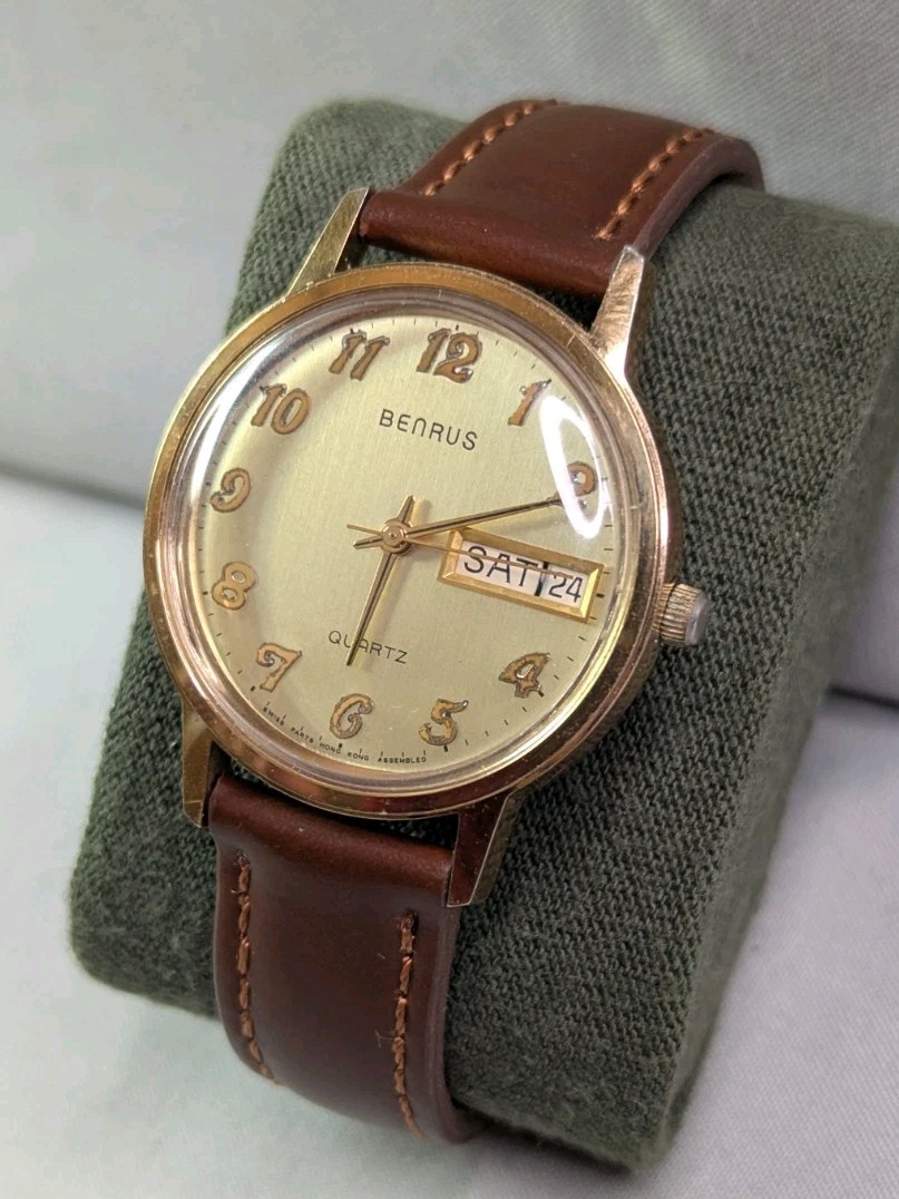 Works! Date, Men's Watch Vintage with Benrus Day Quartz - vintagewatches.pk
