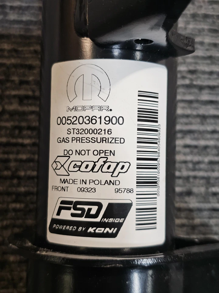 Amortiguador delantero derecho Mopar 00520361900 para Jeep Renegade 2015-2023 Foto 2 de 4