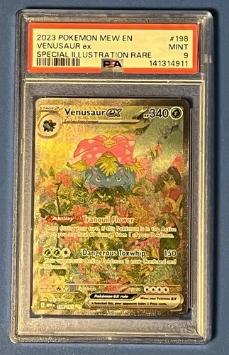 Pokémon Venusaur ex Special Illustration Rare Holo PSA 9 Scarlet & Violet 198/1…