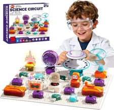 VATOS Science Circuit for Kids, 68PCS Electronics Exploration Kit with 450+ Proj