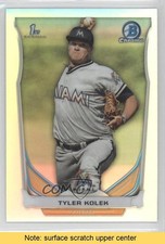 2014 Bowman Draft Chrome Refractor Tyler Kolek #CDP1 READ 0x1