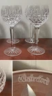 Vtg Set of 4 WATERFORD CRYSTAL Maeve/Tramore Hocks Goblets/Wine Glasses IRELAND
