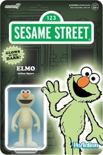 ReAction Sesame Street Elmo Glows in the Dark 3.75 inch Action Figure