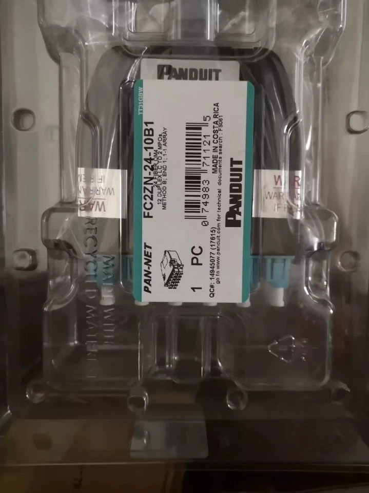 Panduit FC2ZN-24-10B1 24 core OM4 single core fiber pre connection module - Image 2 of 3