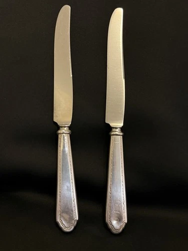Antique 1921 William and Mary Treasure By Lunt-Two Dinner Knives