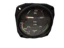 Westin Three In One Gauge CM2634–3 Aircraft Oil Pressure Temperature CHT