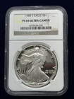 1989 S American Silver Eagle - NGC - PF 69 Ultra Cameo