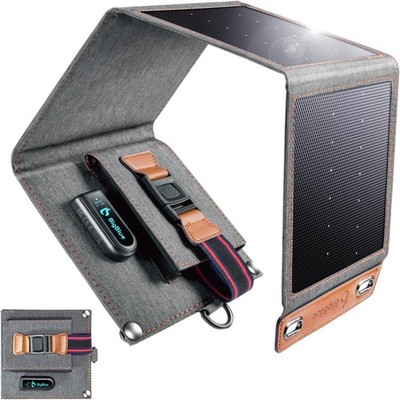 Solar Ladegerät 14W Tragbar IPX4 Wasserdicht für Reisen Camping
