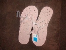 shower shoes pale pink size m womens