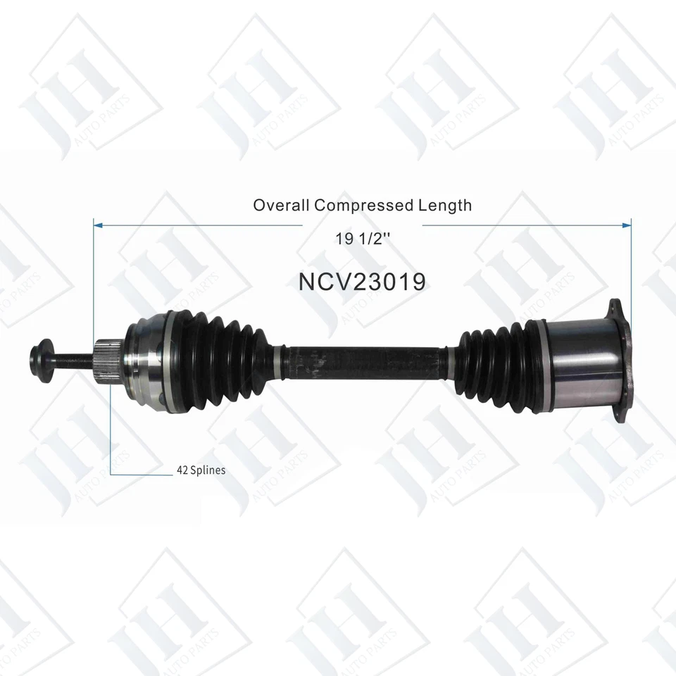 OE Front Pair Left Right CV Axle Shaft Set For 2009-2017 Audi Q5 A6 Quattro AWD - Image 2 of 4