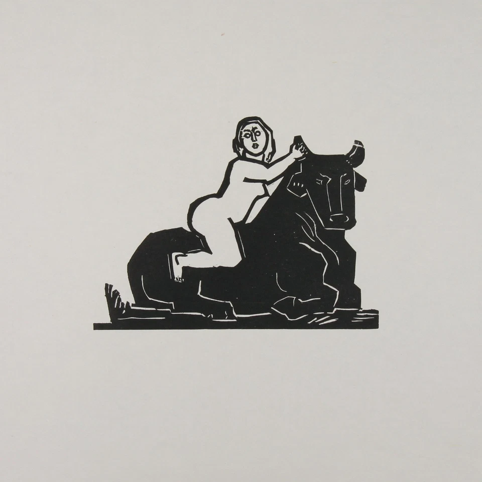 Gustav Heinrich Wolff (1866-1934) Nachlass Holzschnitt EUROPA - Bild 1 von 3