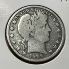 1906 50C Barber Half Dollar