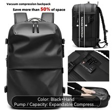 Air Vacuum Style Vac Pack Compression Backpack Rucksack Luggage CabinBag