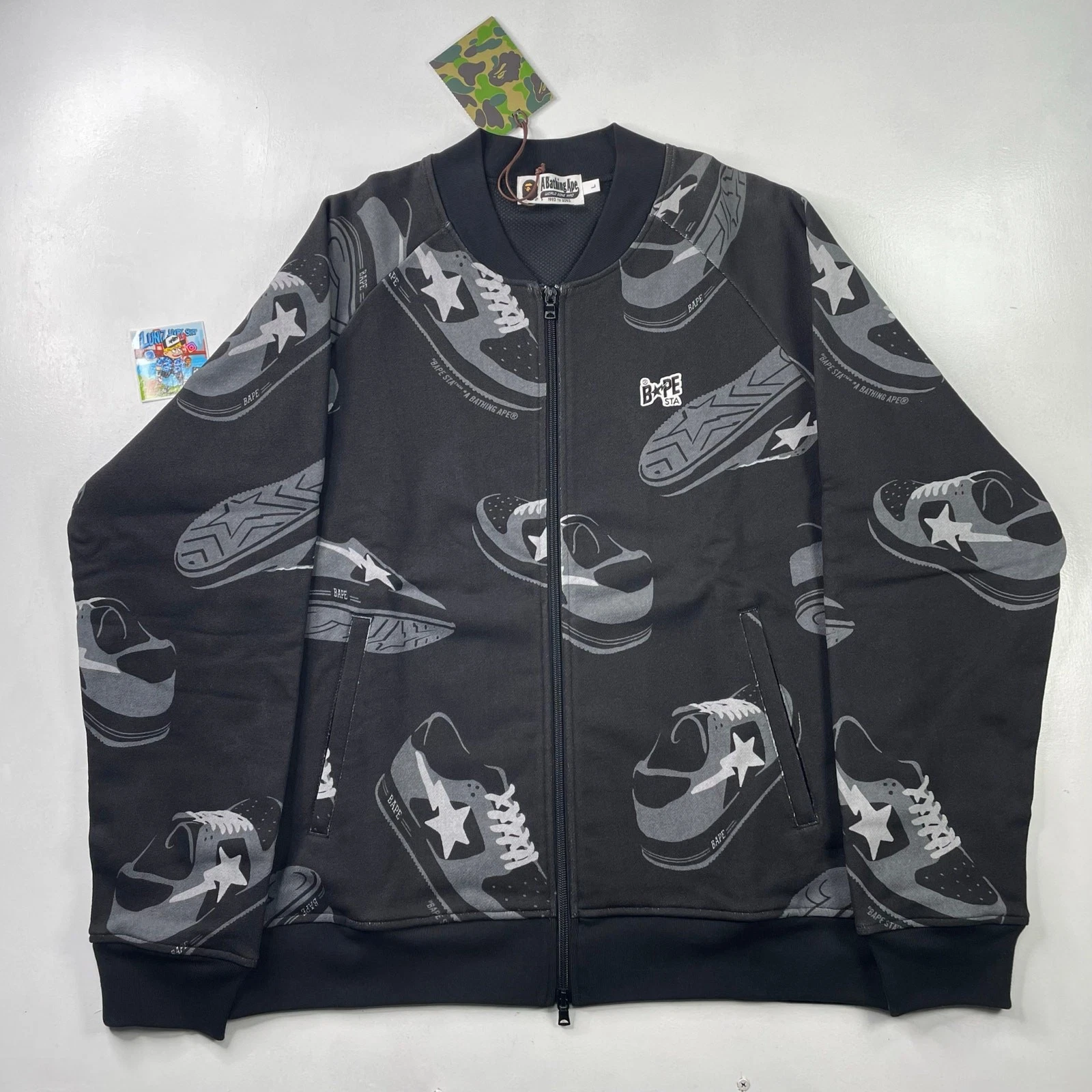 A BATHING APE (BAPE) Giacca Bomber BAPE Modello Sta Taglia Large