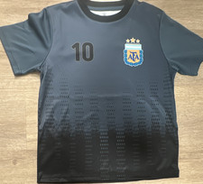 Argentina Lionel Messi #10 Soccer Jersey Black Gray