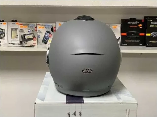 CASCO JET AIROH HELIOS ANTRACITE OPACO MATT ORIGINALE - Immagine 2 di 2