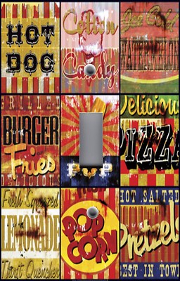 Light Switch Plate Switchplate & Outlet Covers AMERICAN CUISINE BURGER HOT DOG