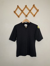 Vintage 90s Adidas Equipment Black V-neck Made in USA Jersey Shirt SZ M