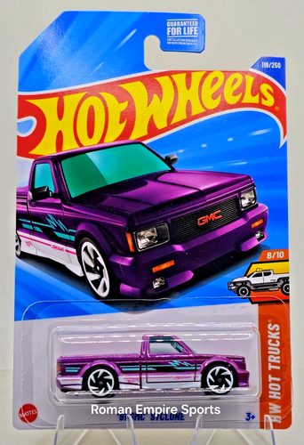 2025 Hot Wheels 8/10 Hot Trucks Purple '91 GMC Syclone HYY60 119/250