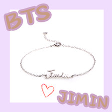 KPOP BTS Bracelet Bangtan Boys Jimin JM Chain Unisex Bracelets Letter Charms
